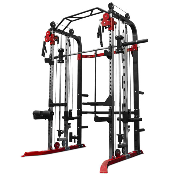 functional trainer with smith machine and squat rack