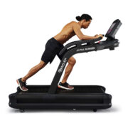 image of model using the reeplex ar22 commercial treadmill